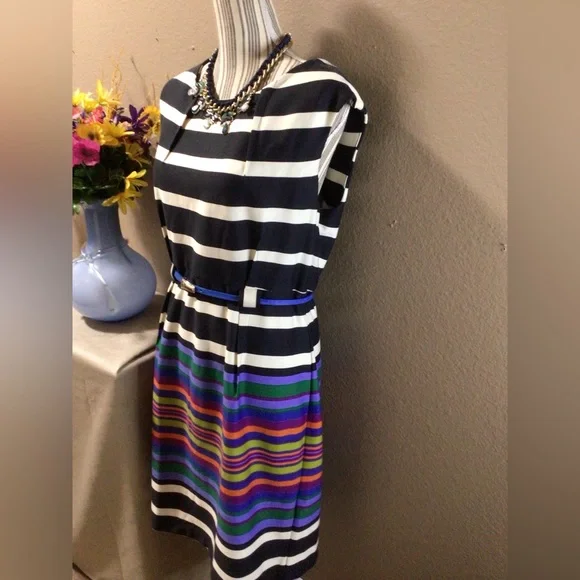 EMMA AND MICHELE STRIPE DRESS - Picture 3 of 11